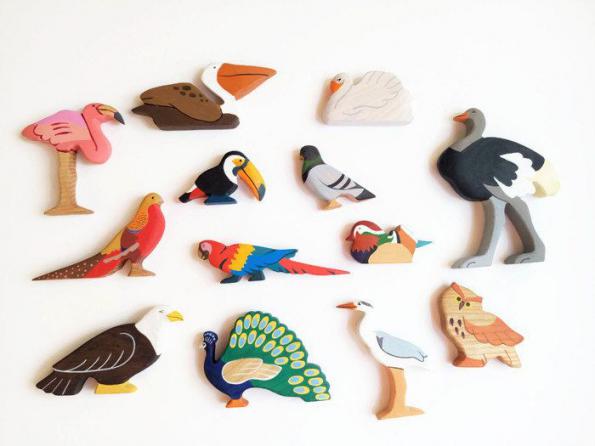 مراکز خرید اسباب بازی چوبی پرندگان